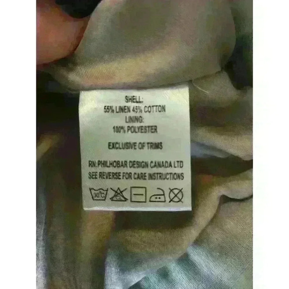 Catherine Malandrino Linen Blend Jacket Size S Khaki Lined - Picture 3 of 8